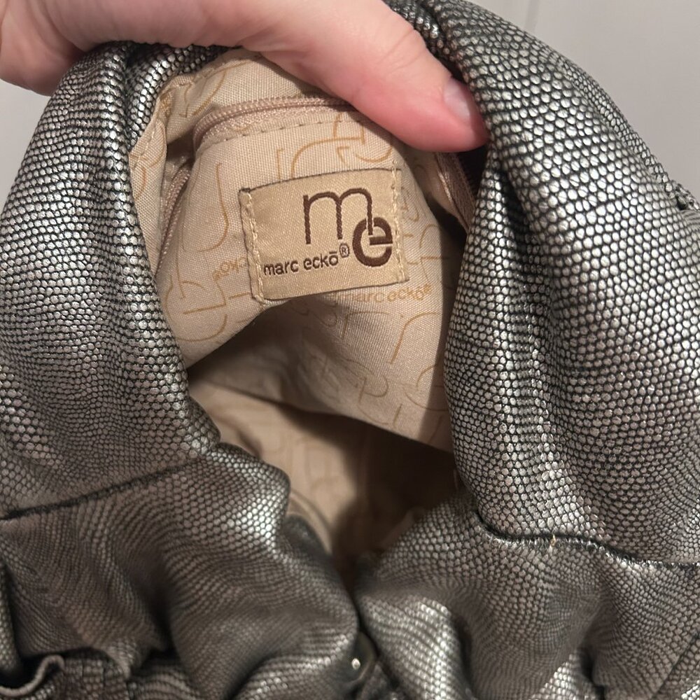Marc Ecko Metallic Bow Shoulder Bag - Picture 2 of 2